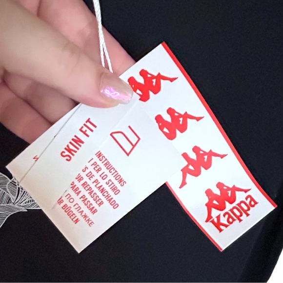 Women’s Kappa authentic Graphik Tez Dress Asymmetric Hem Size Medium - Picture 6 of 9